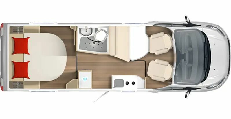 
								BURSTNER LINEO T 700|6,99 M|LETTO NAUTICO full									