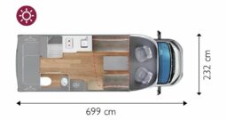 GIOTTILINE TOSCAN 69XF|DINETTE FACE TO FACE E BASCULANTE