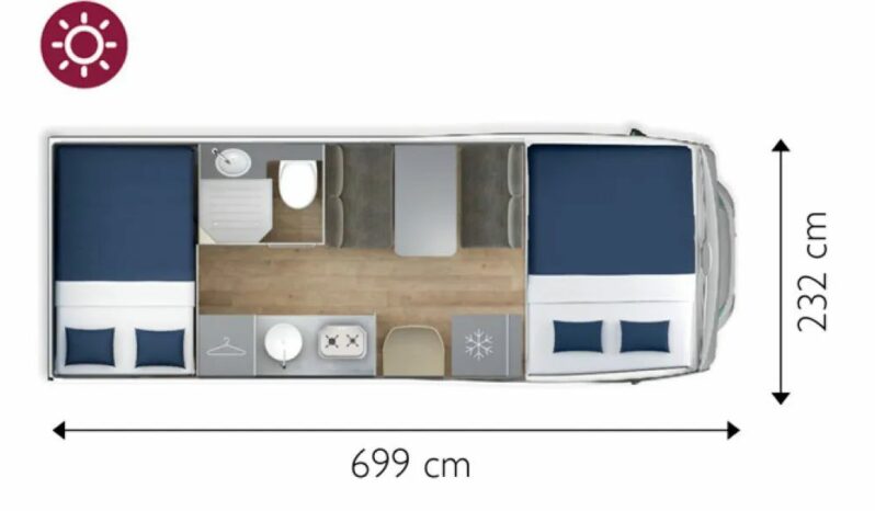 
								GIOTTILINE SIENA 440 5 POSTI VIAGGIO 6 POSTI LETTO full									